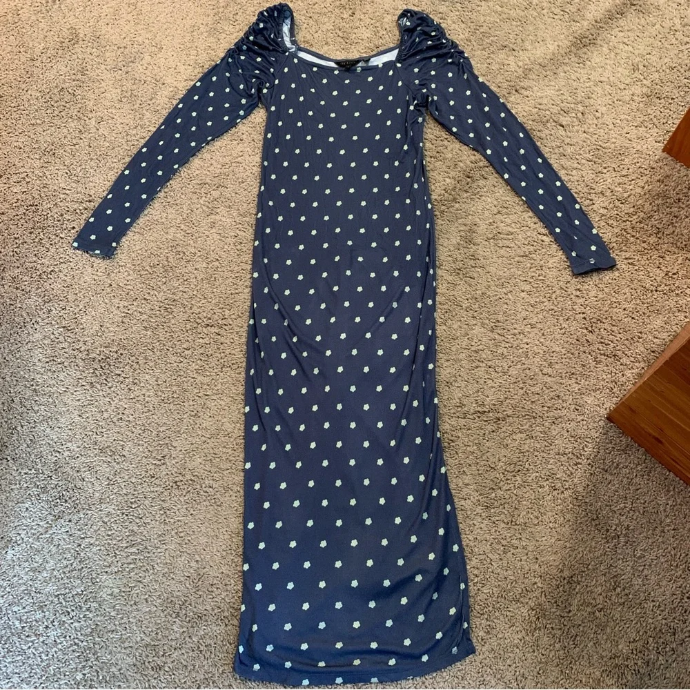 NWOT Ted Baker Meegwin Ditsy Midi Dress Size 1 (4) - Picture 2 of 9